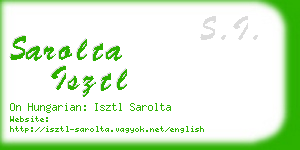 sarolta isztl business card